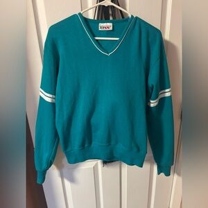 American Vintage Teal Crew Neck Sweater